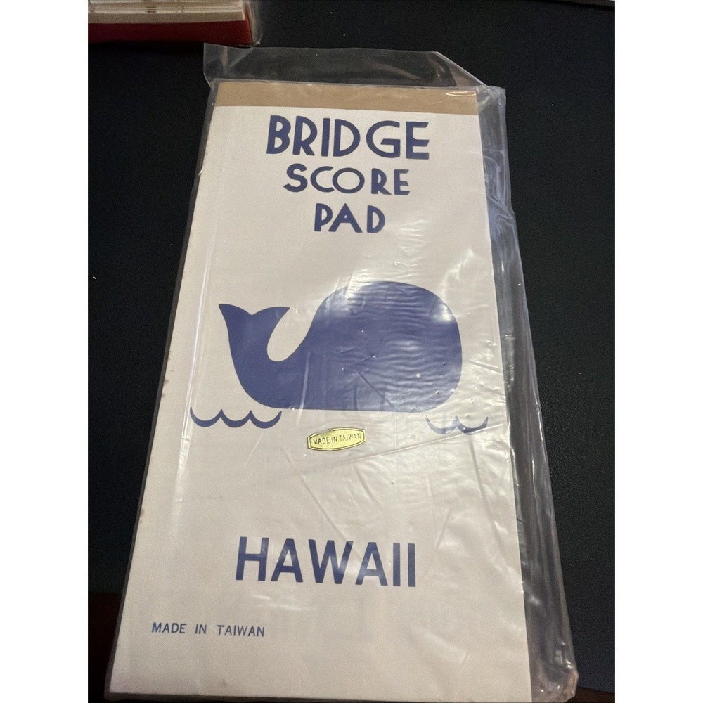 Vintage Cape Shore Hawaii Whale Bridge Score Pad Sealed New!